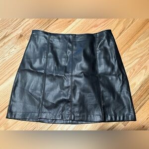 Abercrombie vegan leather skirt